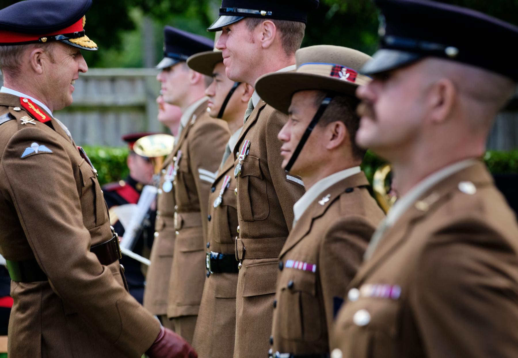 Royal Signals soldiers receive medals after Op TORAL