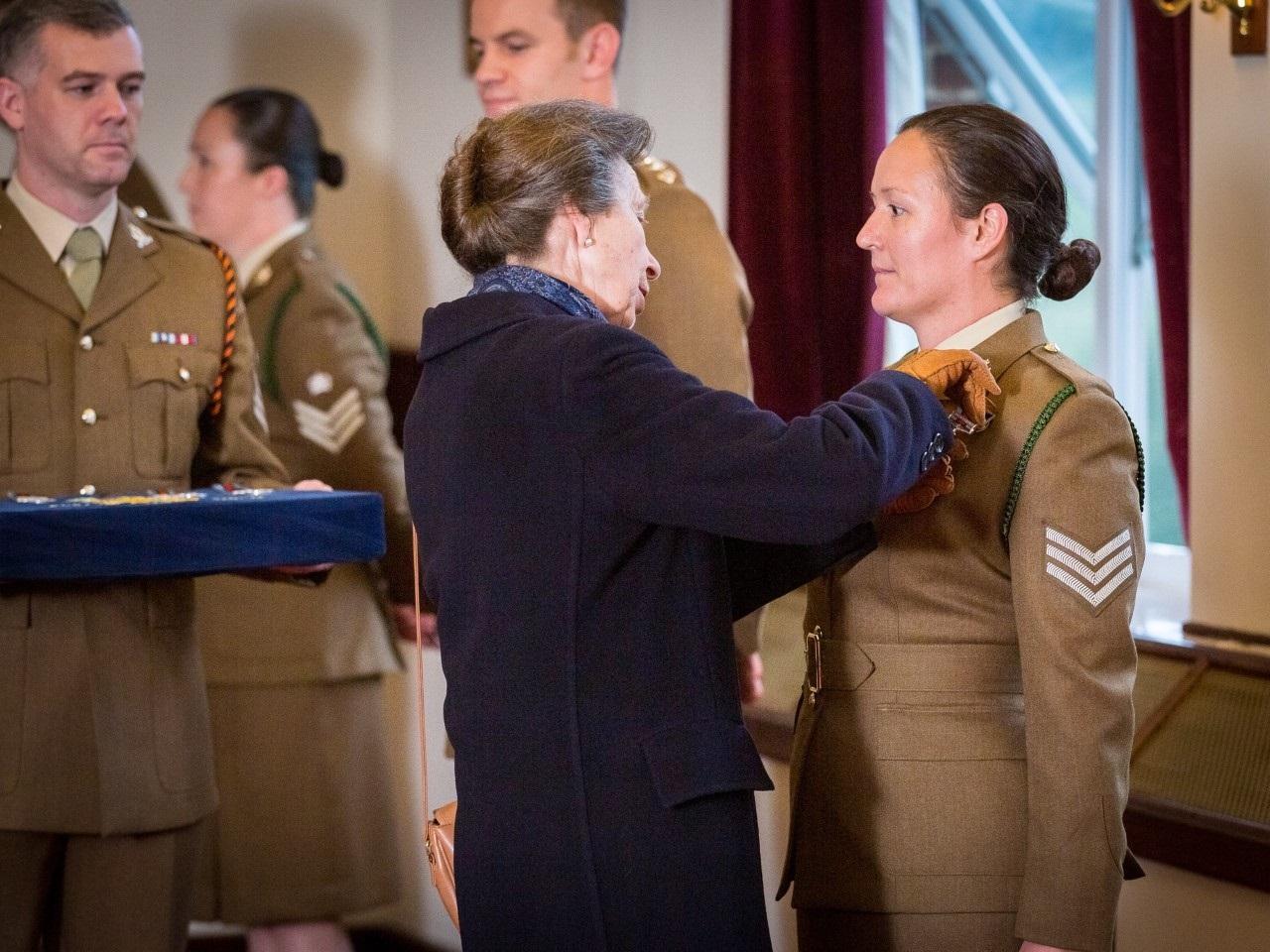 HRH Visit HRH Princess Royal visits soldiers and families at 14 Signal Regiment (EW)